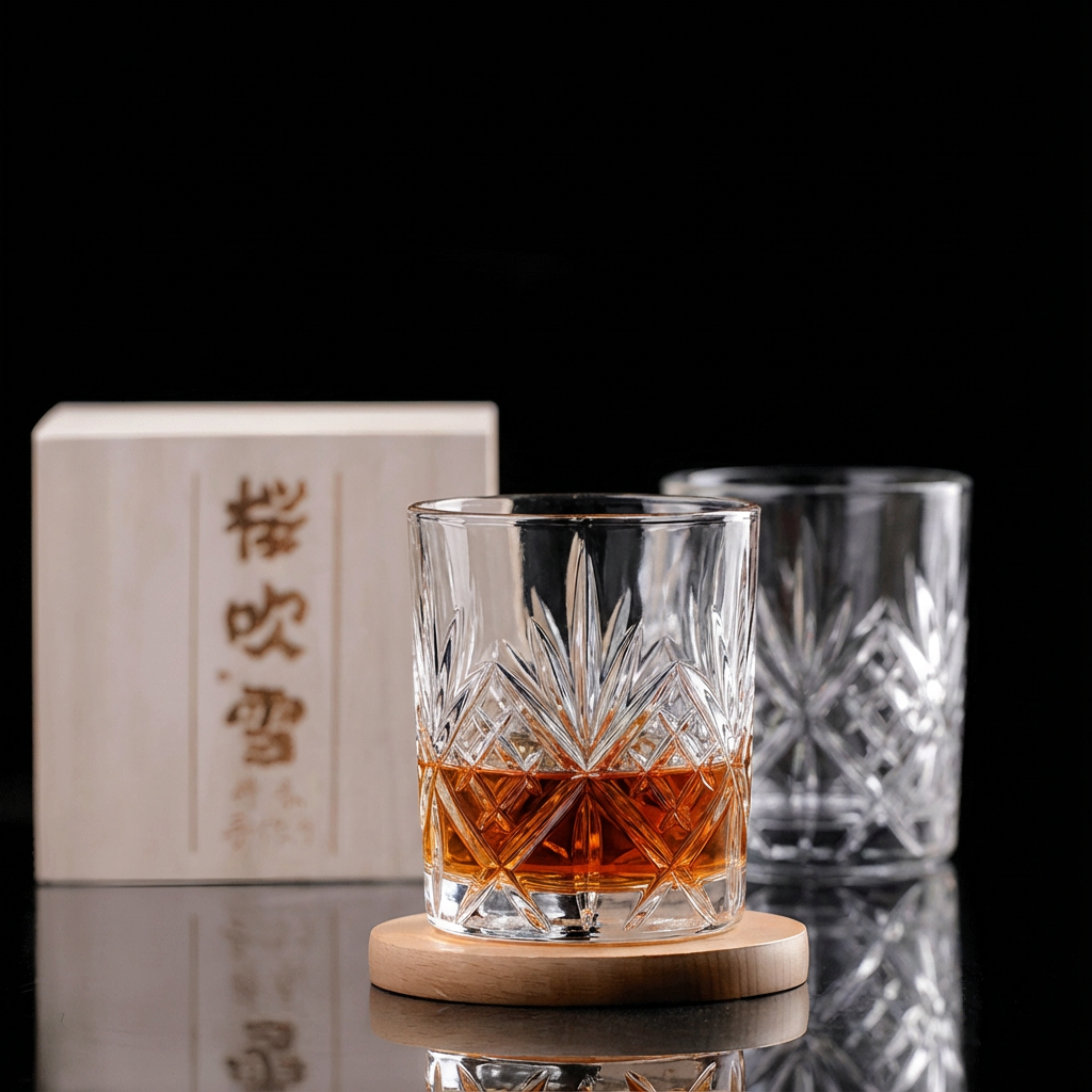 Verre en cristal japonais Kairo