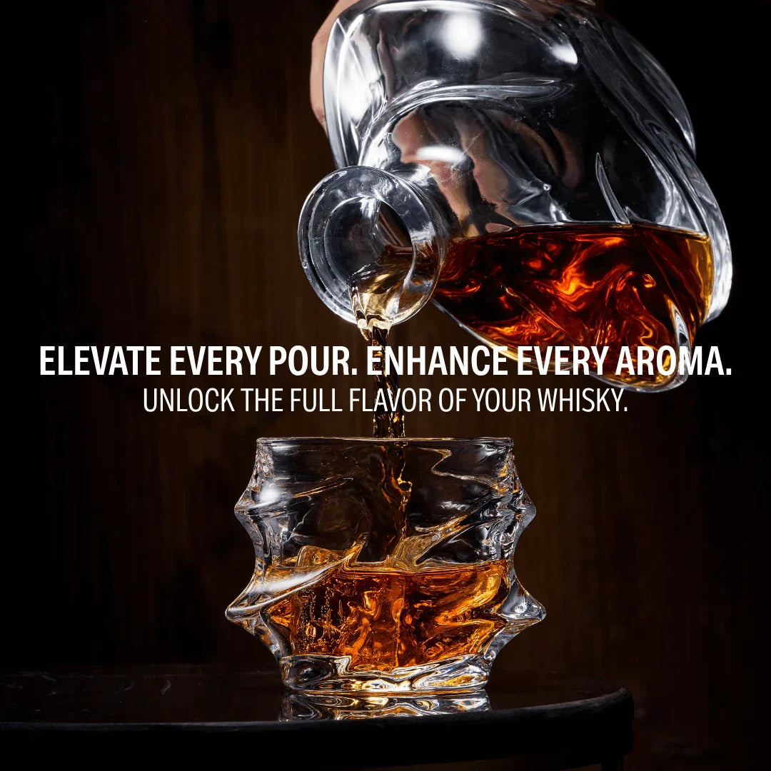Coffret Verres et Carafe Storm en Cristal Japonais